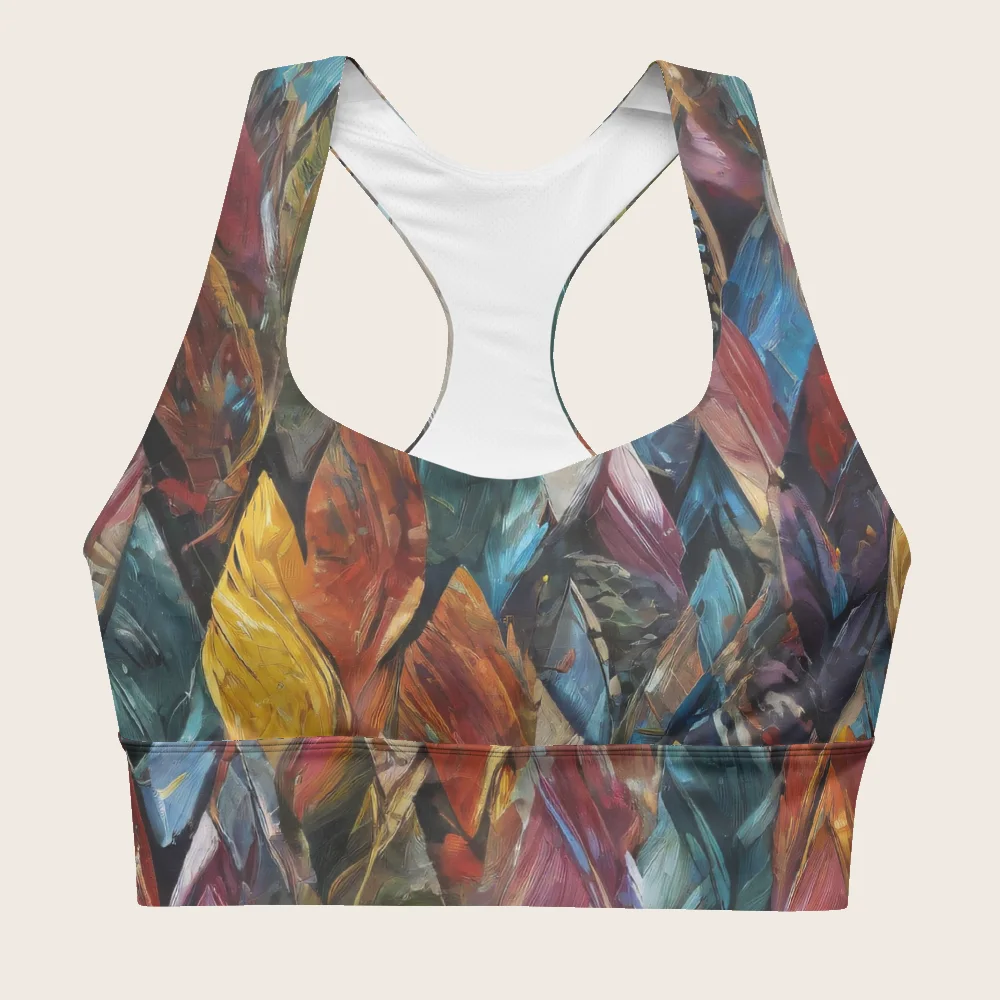 Longline Sports Bra on model