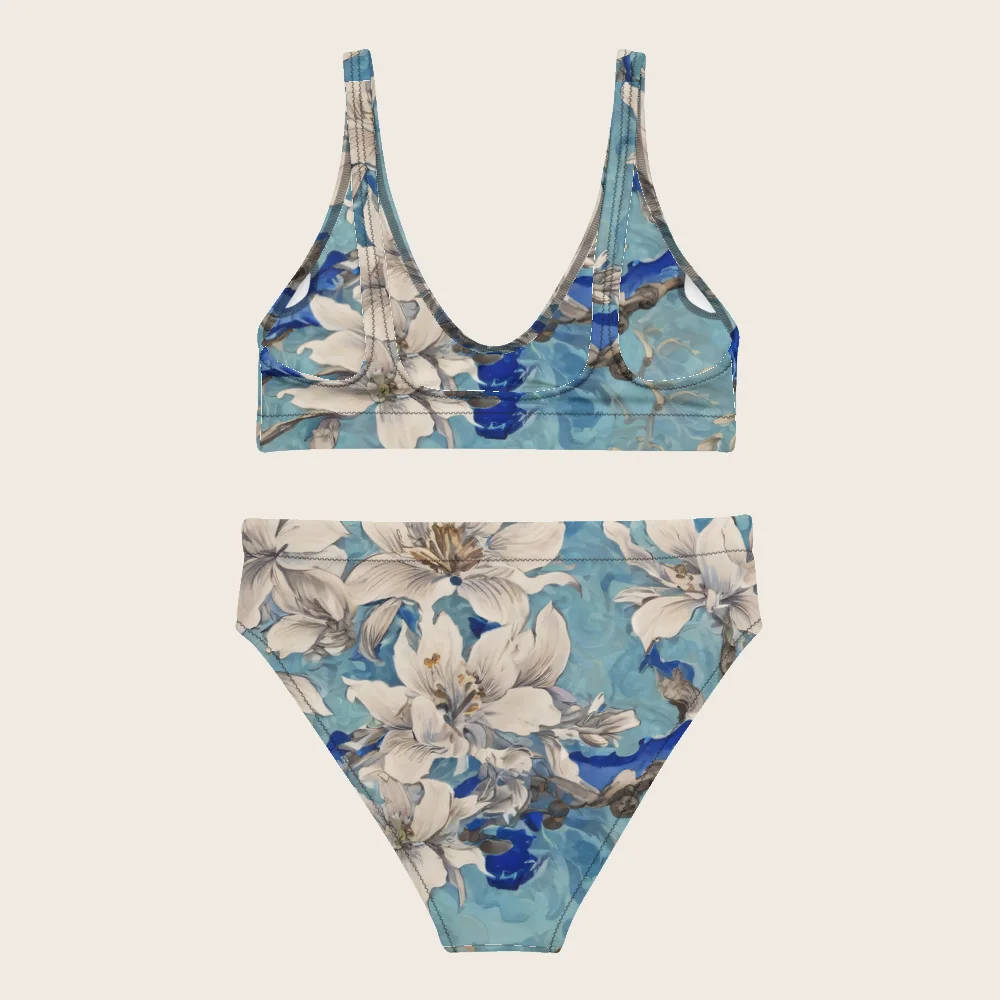 High-Waisted Bikini on model