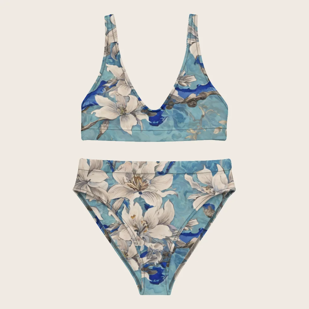 High-Waisted Bikini on model