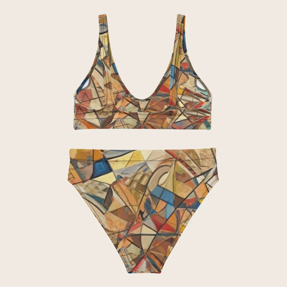 High-Waisted Bikini on model