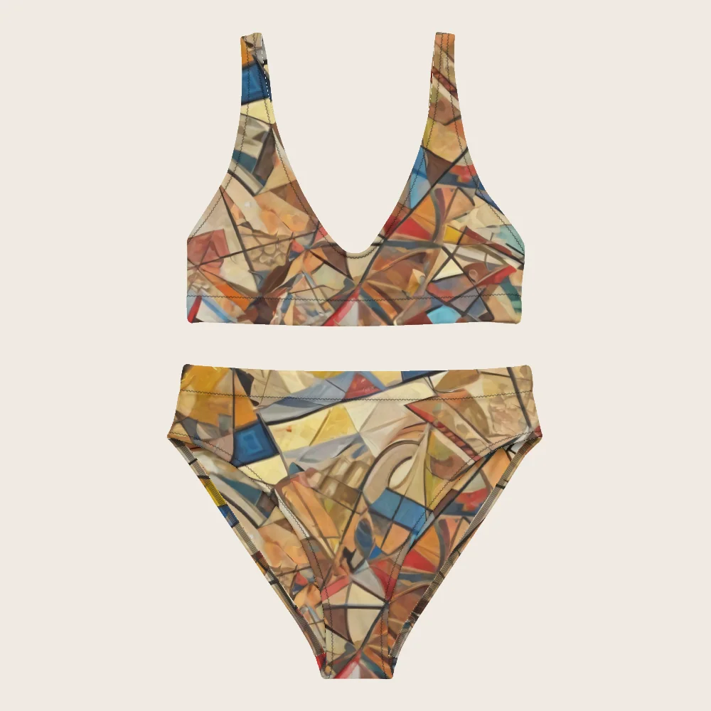 High-Waisted Bikini on model