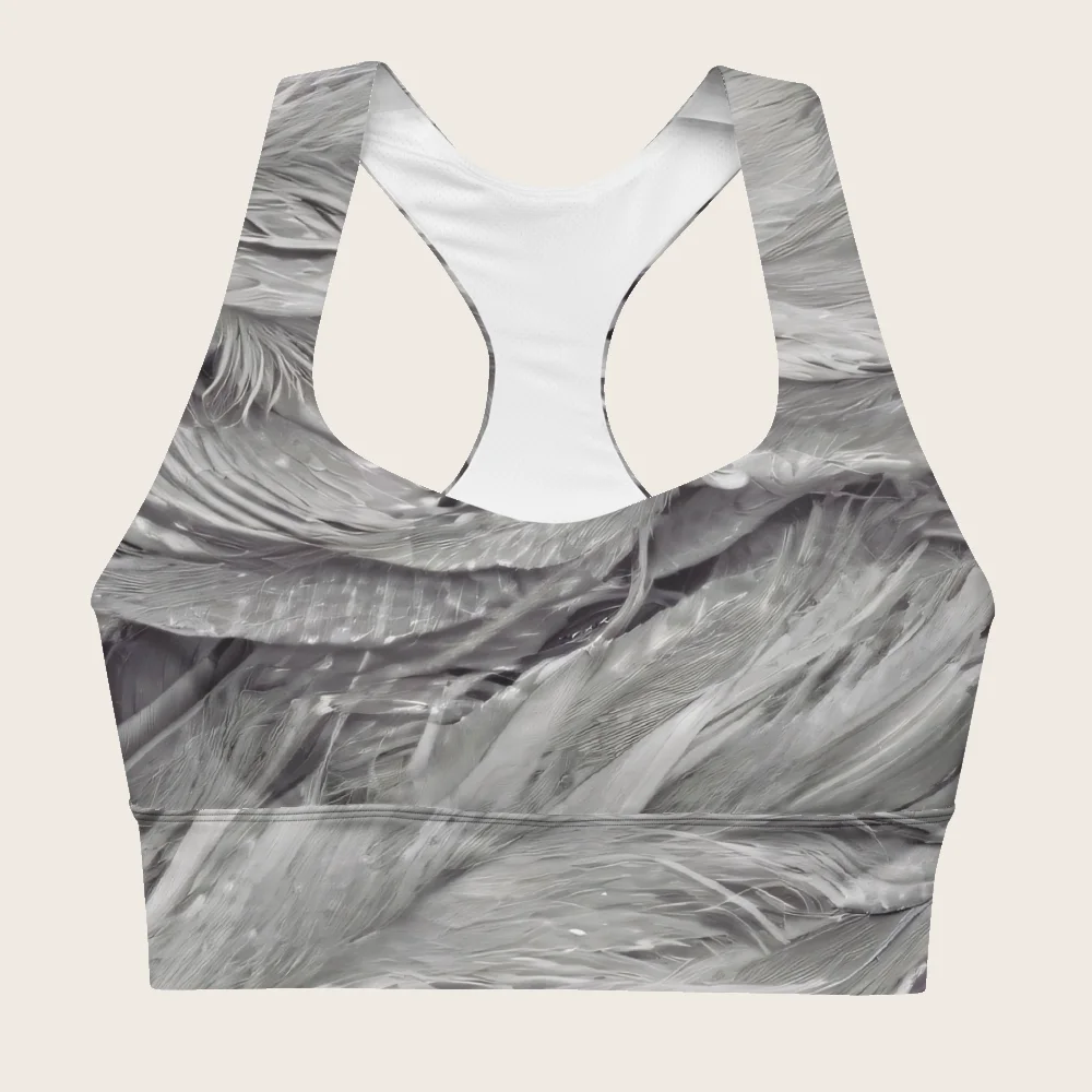 Longline Sports Bra on model