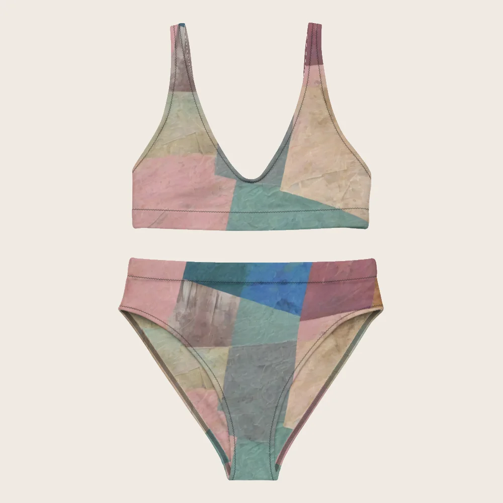 High-Waisted Bikini on model