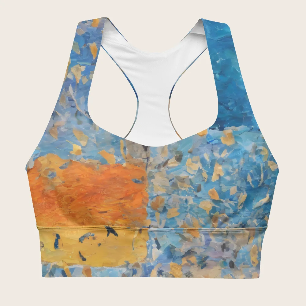 Longline Sports Bra on model