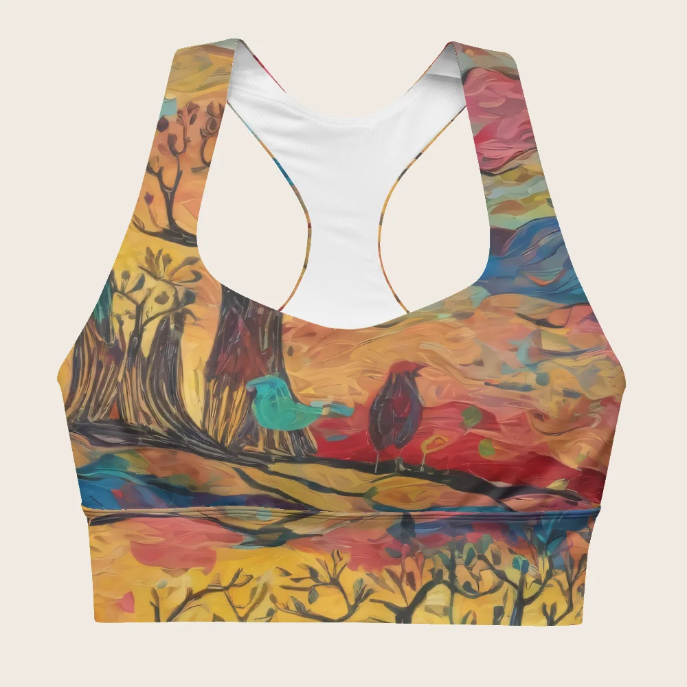 Longline Sports Bra on model