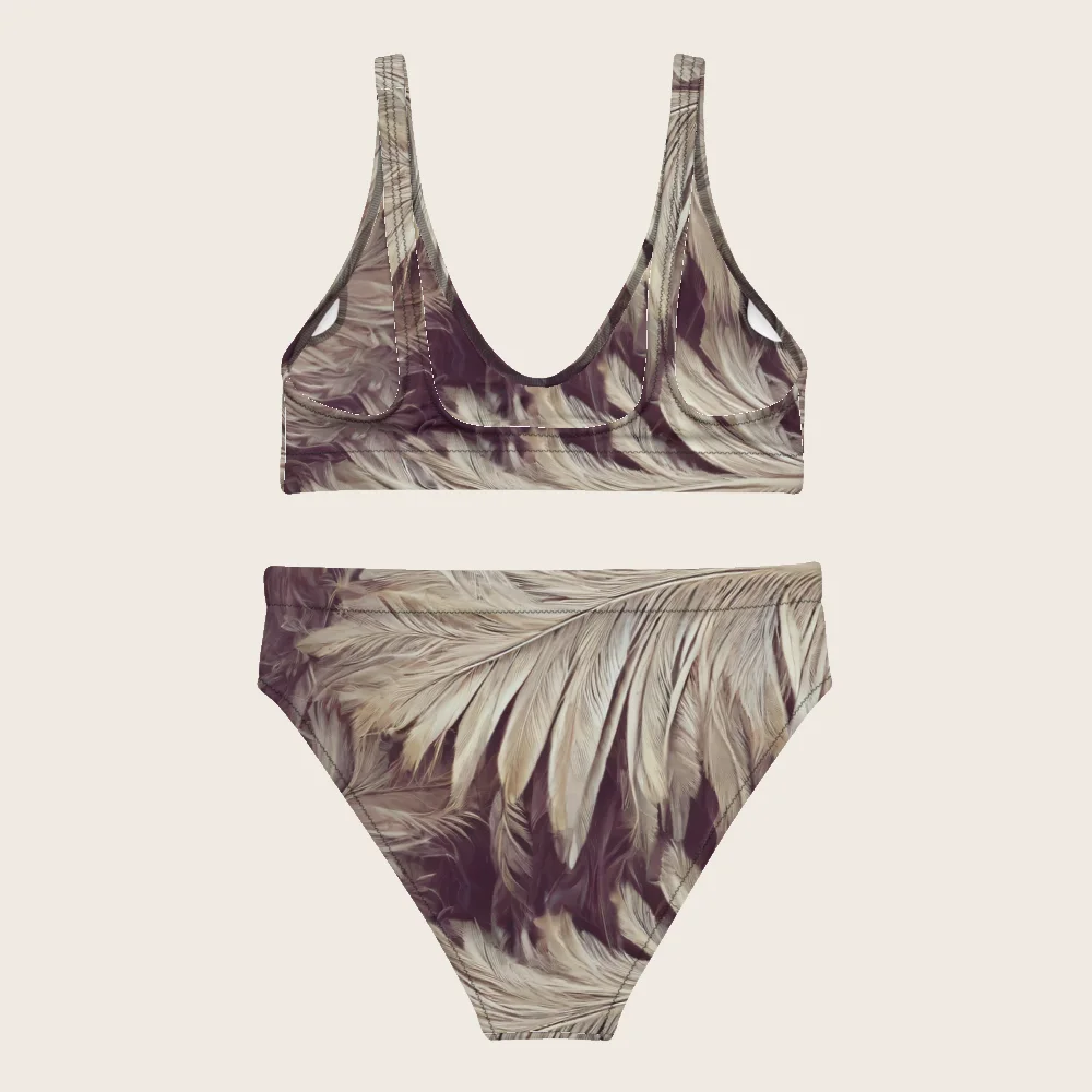 High-Waisted Bikini on model
