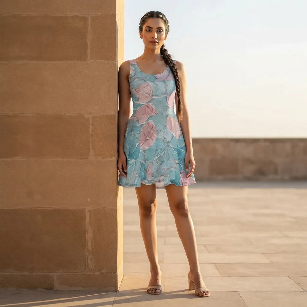 Skater Dress on model