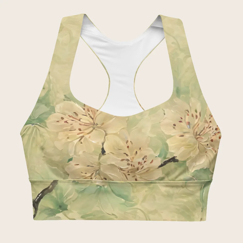 Longline Sports Bra on model