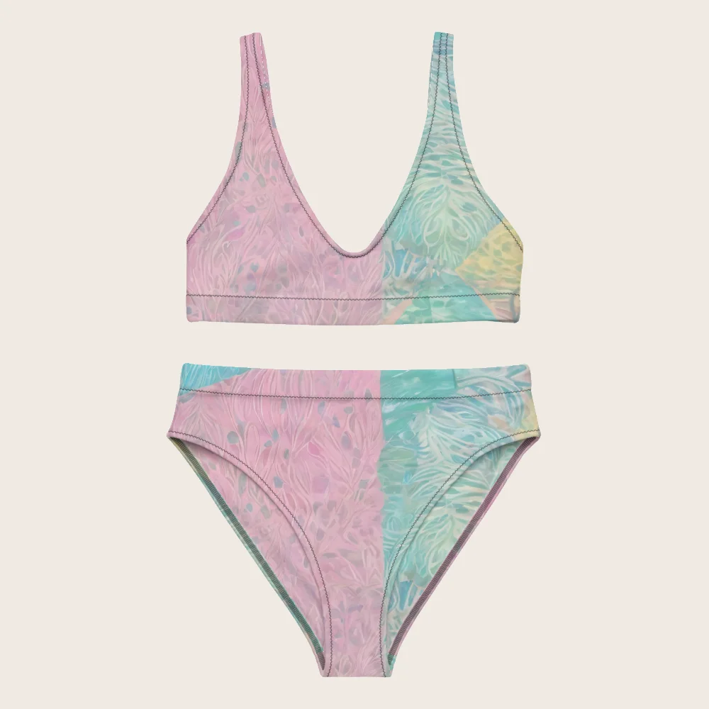 High-Waisted Bikini on model