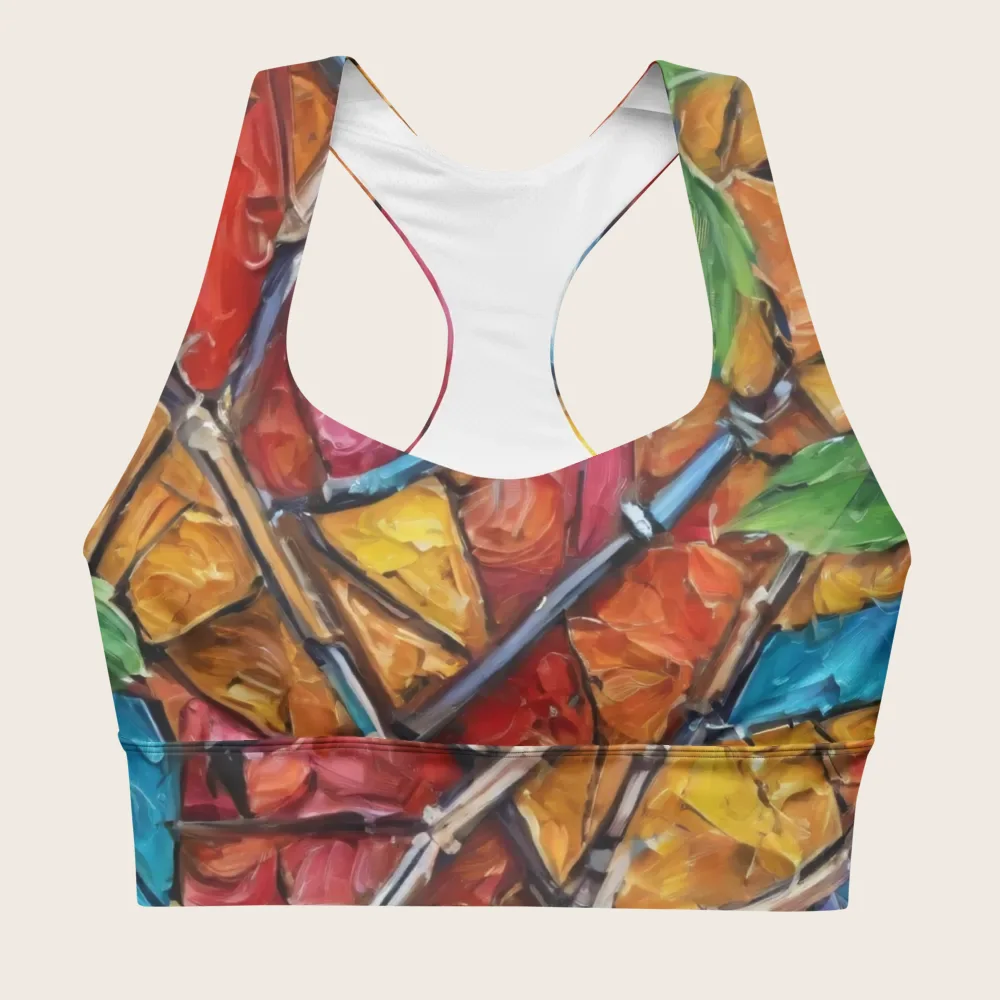 Longline Sports Bra on model