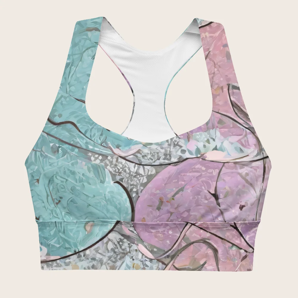 Longline Sports Bra on model