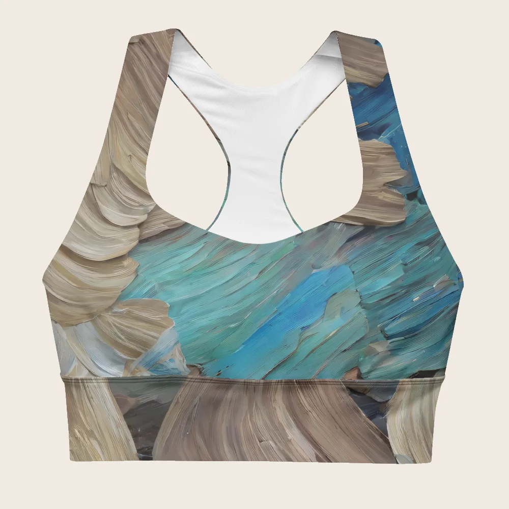 Longline Sports Bra on model