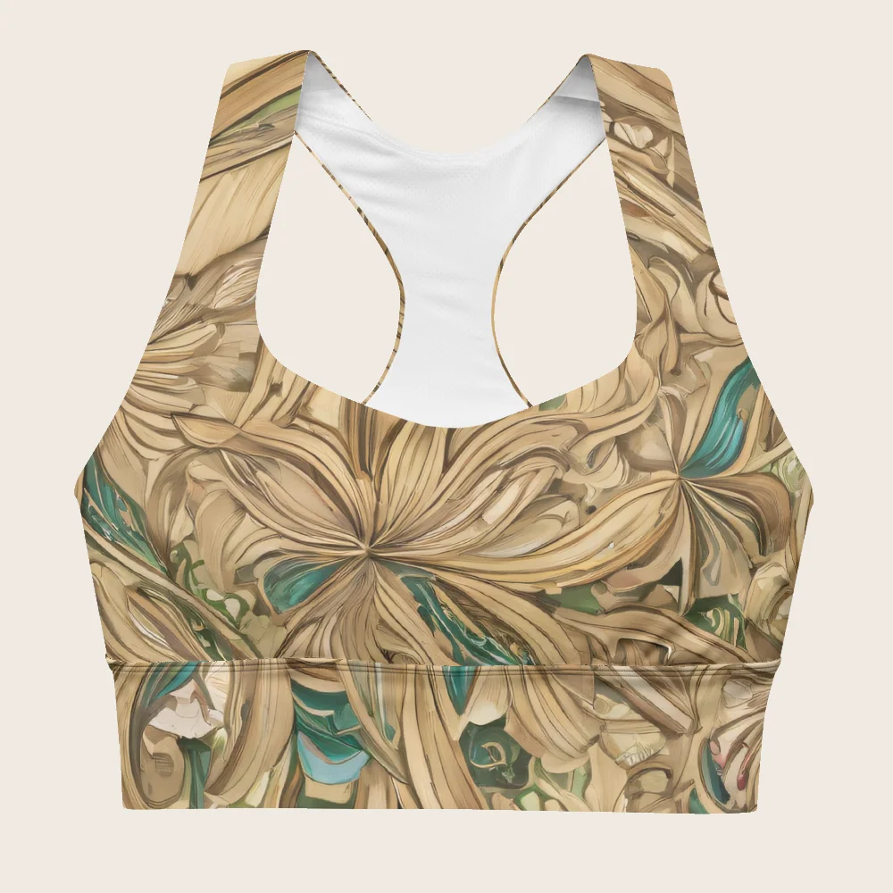 Longline Sports Bra on model