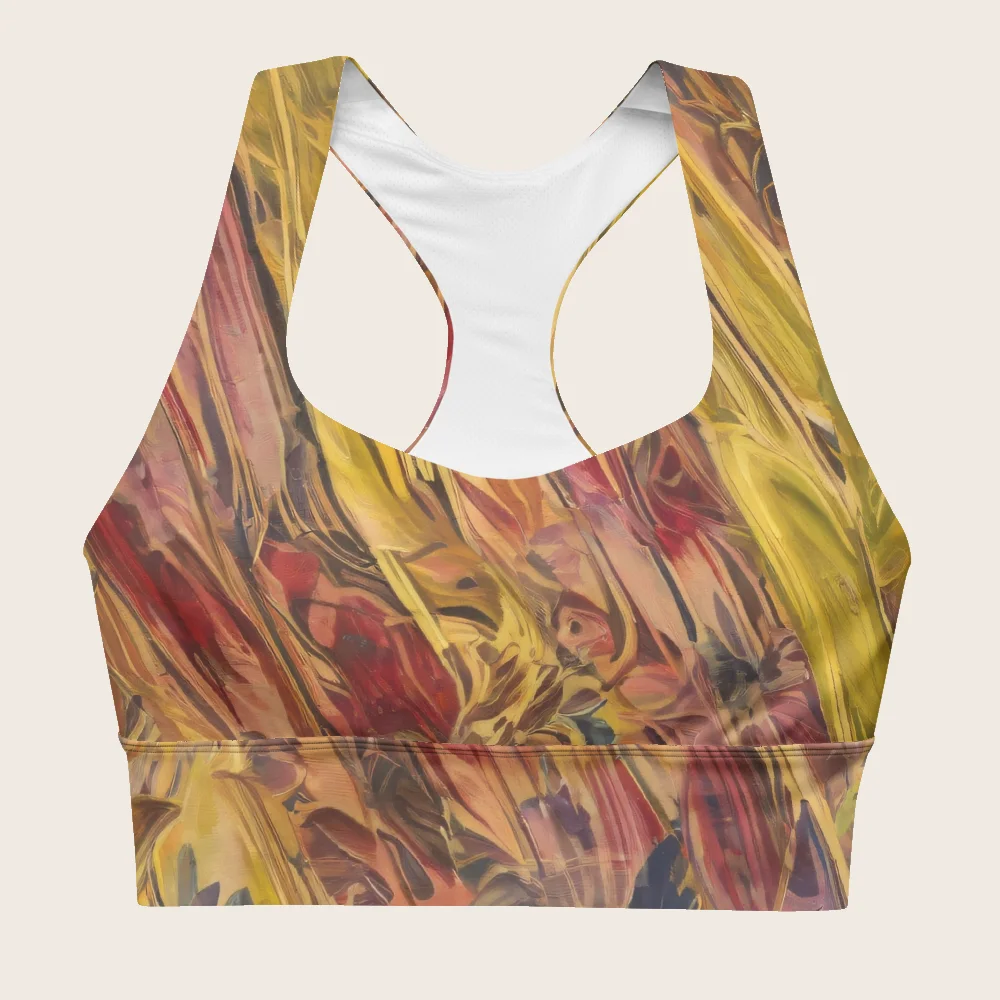 Longline Sports Bra on model