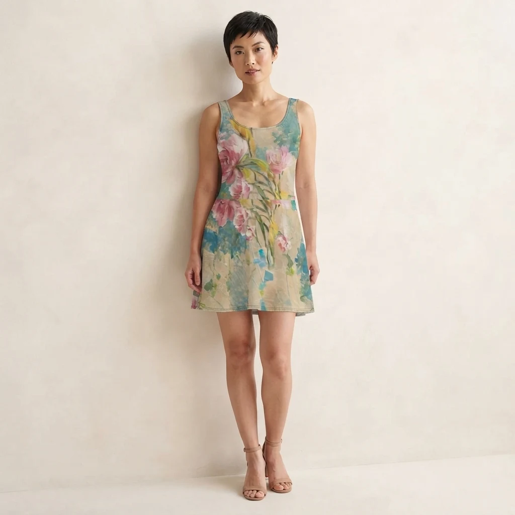 Skater Dress on model