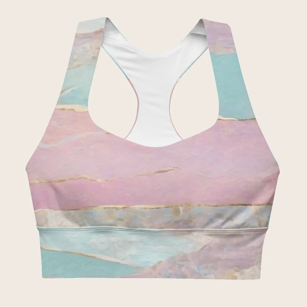Longline Sports Bra on model