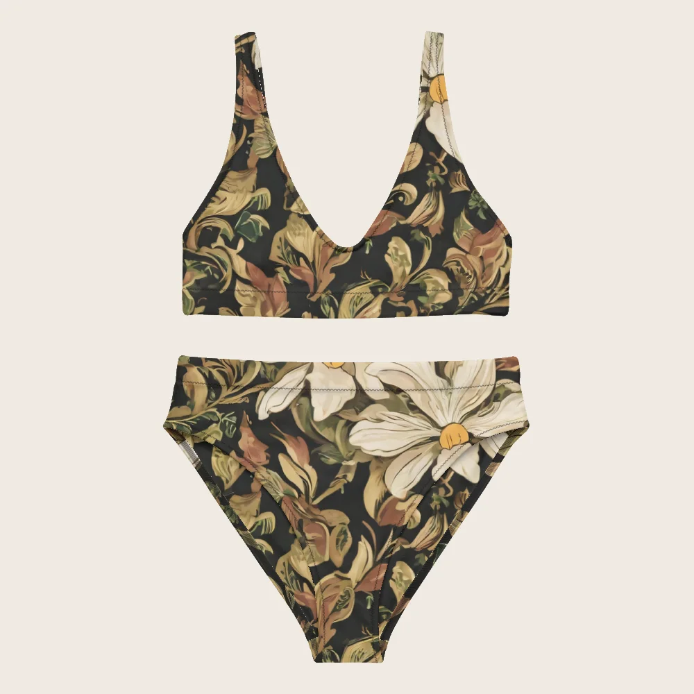 High-Waisted Bikini on model