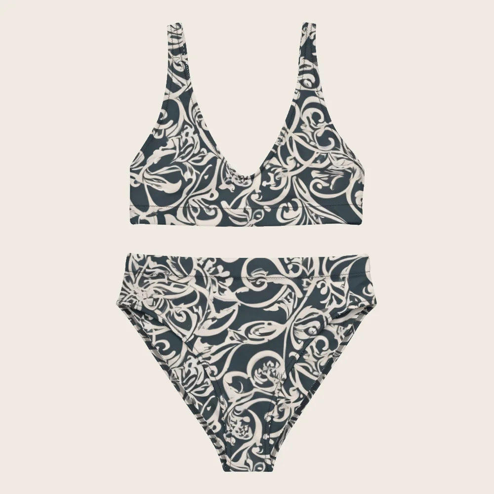 High-Waisted Bikini on model
