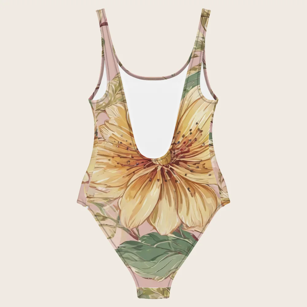 One-Piece Swimsuit on model