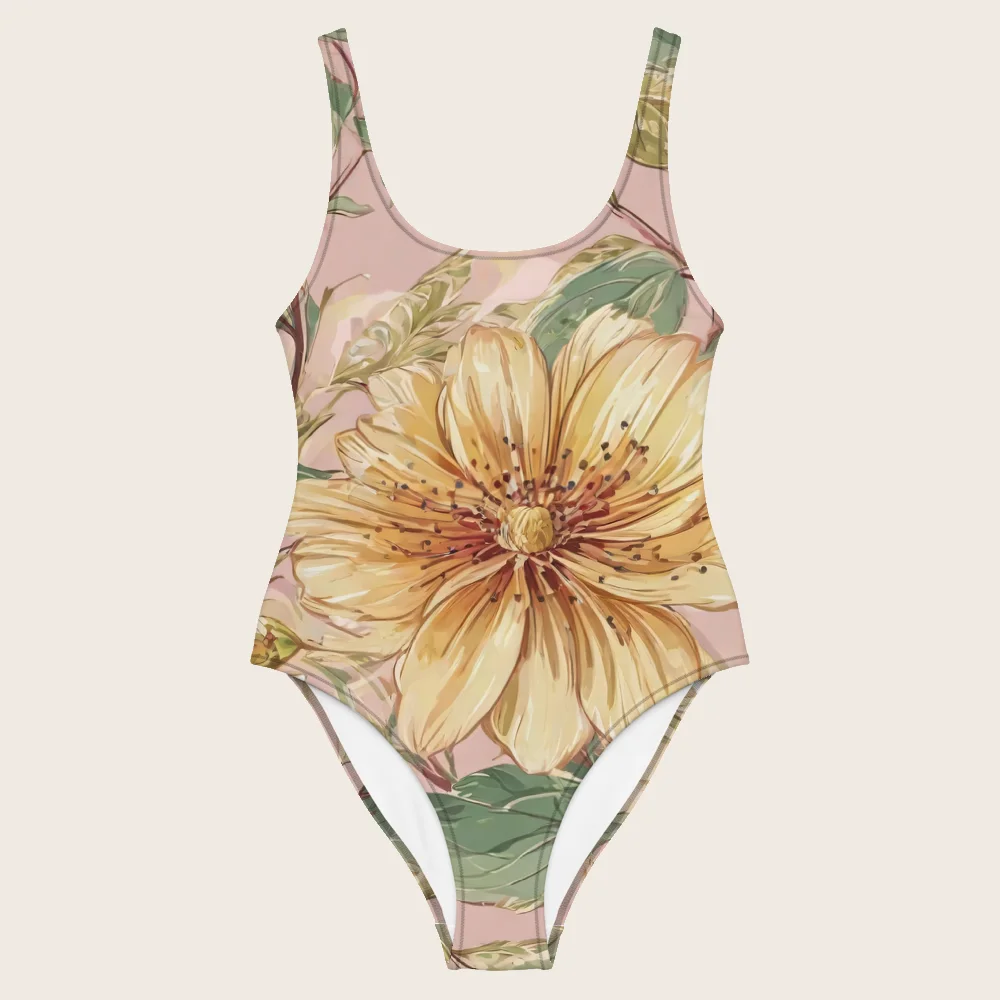 One-Piece Swimsuit on model
