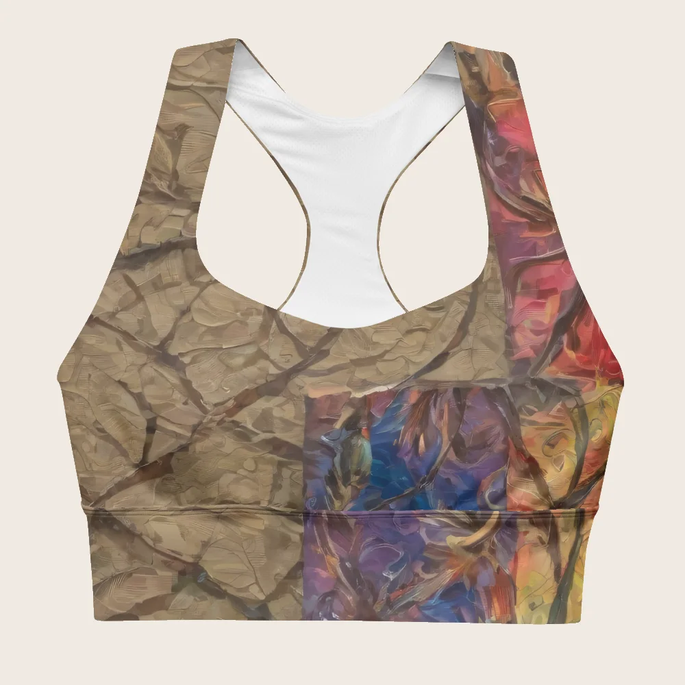 Longline Sports Bra on model