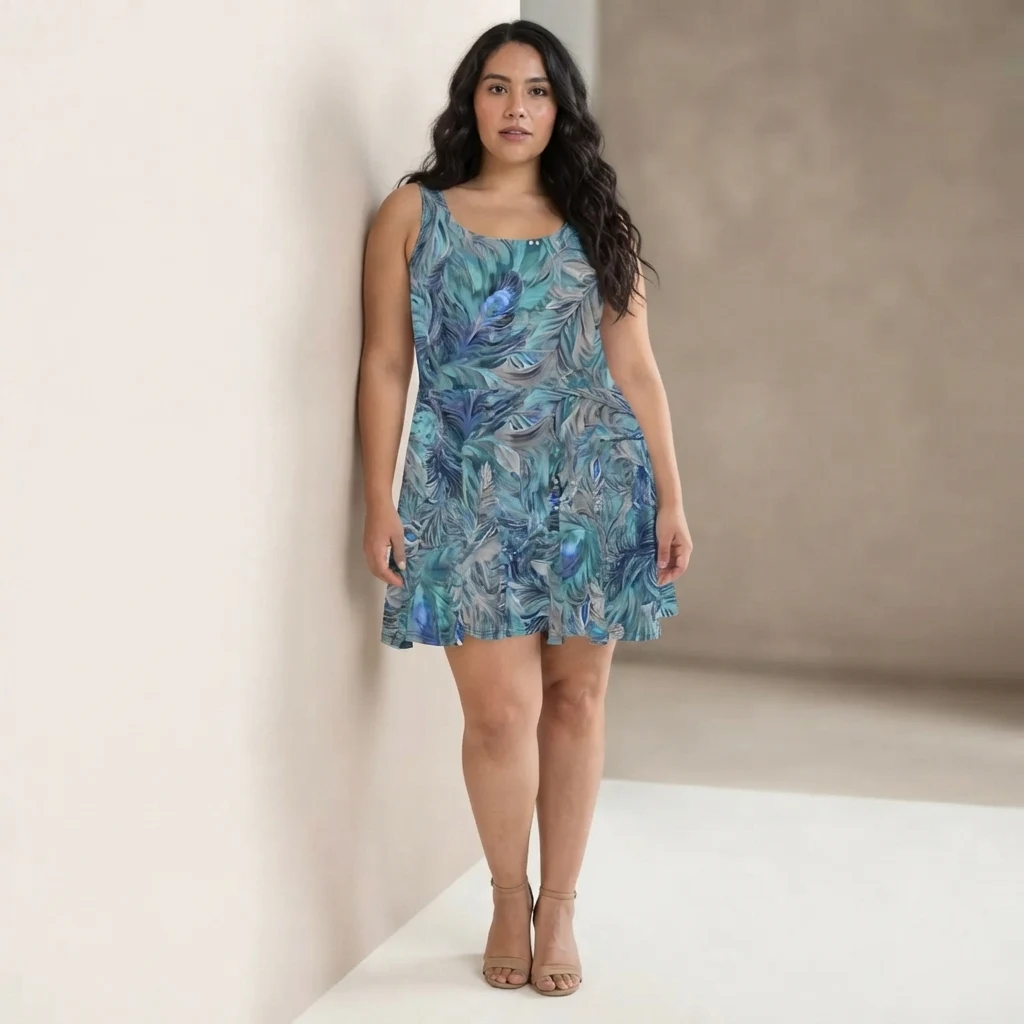 Skater Dress on model