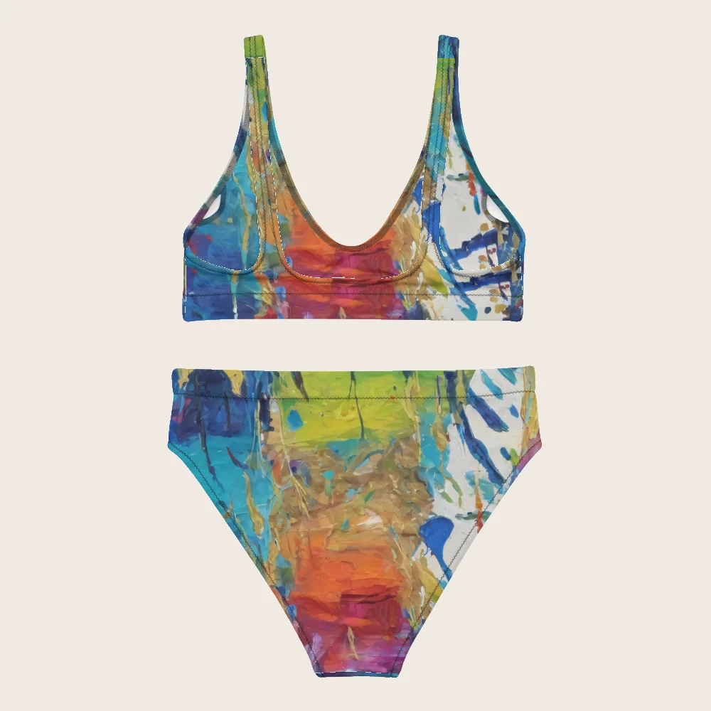 High-Waisted Bikini on model