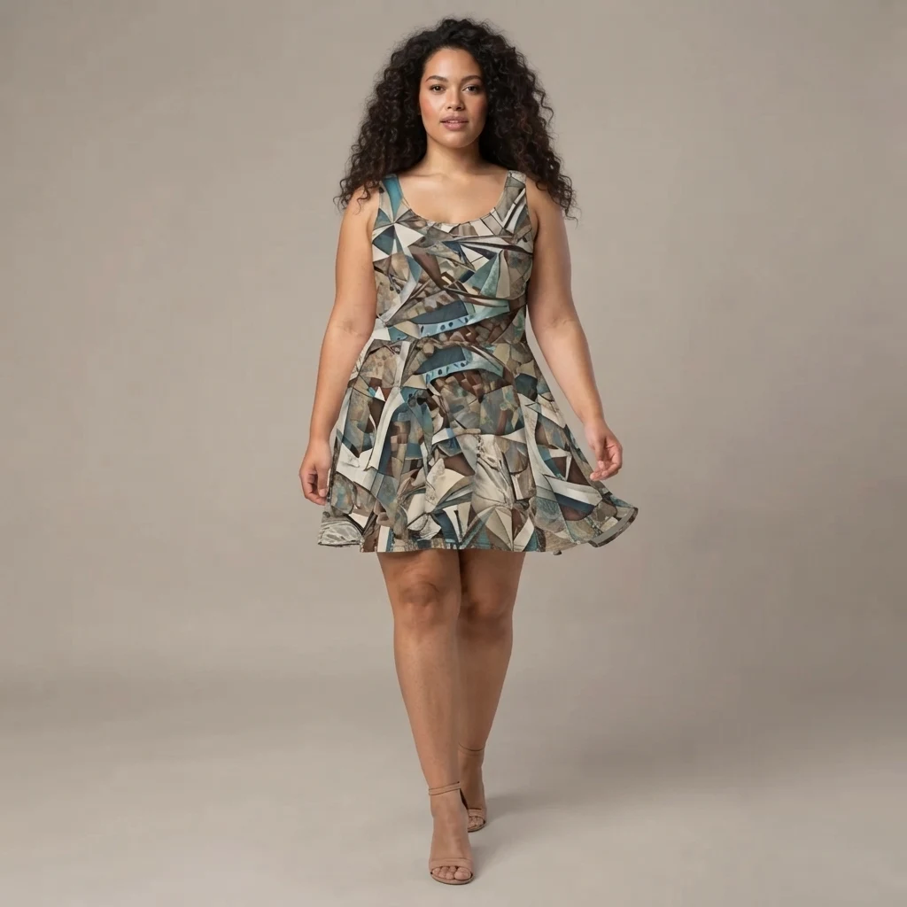 Skater Dress on model
