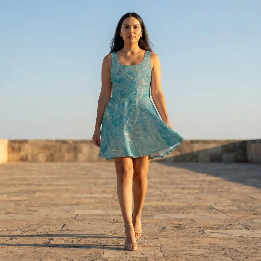 Skater Dress on model