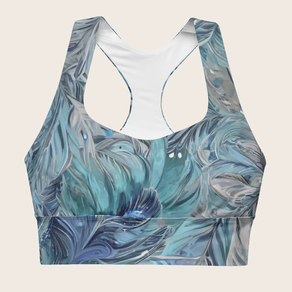 Longline Sports Bra on model