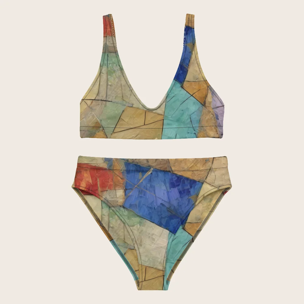 High-Waisted Bikini on model