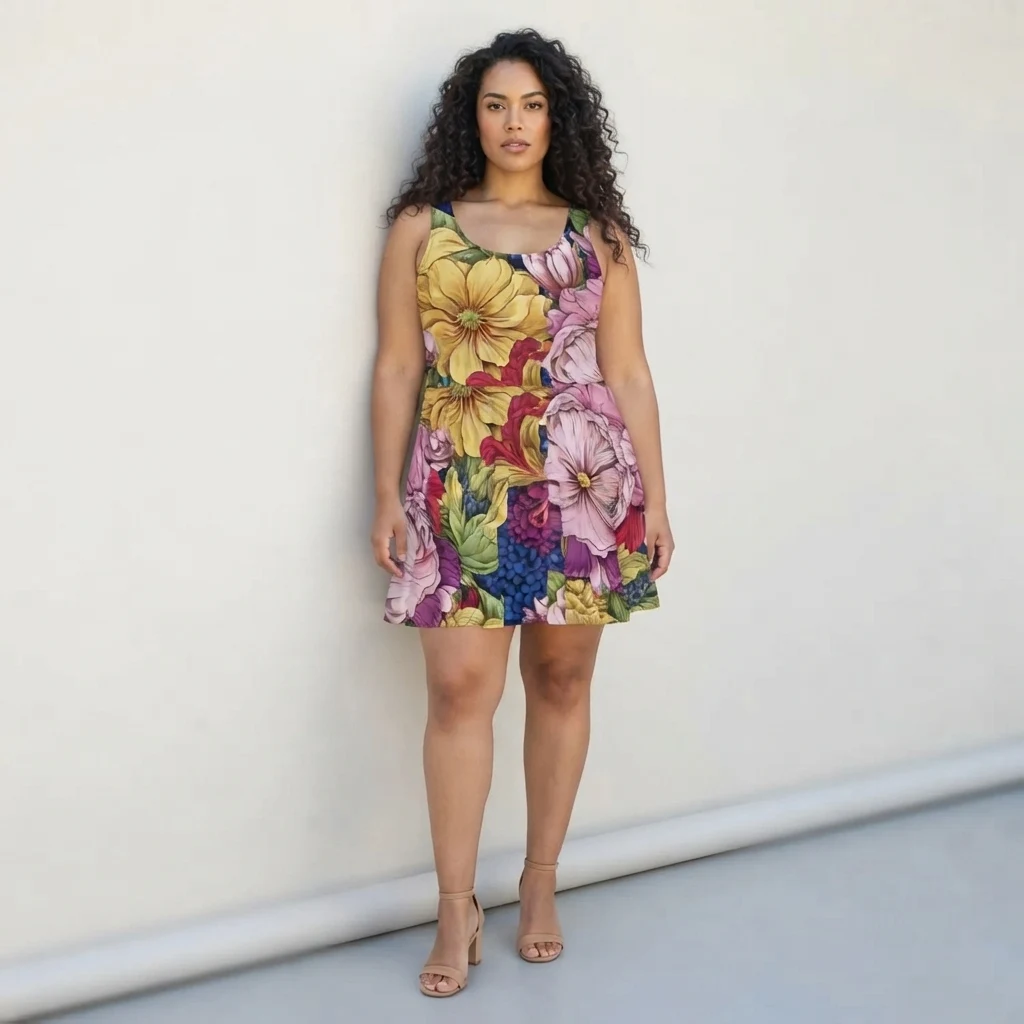 Skater Dress on model