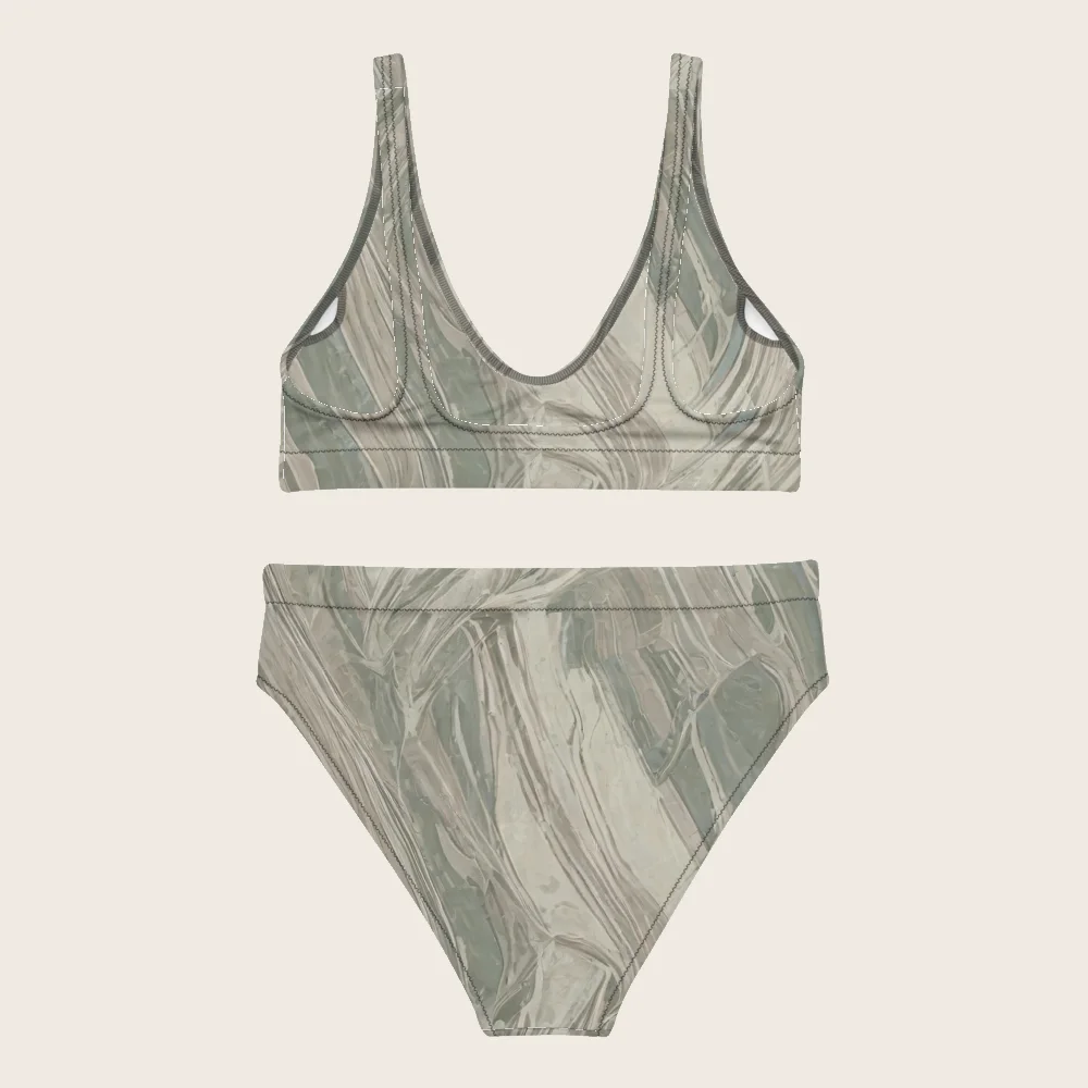 High-Waisted Bikini on model