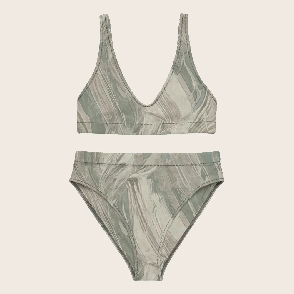 High-Waisted Bikini on model