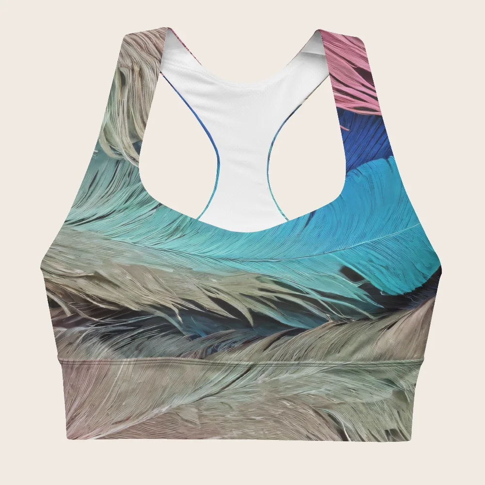 Longline Sports Bra on model