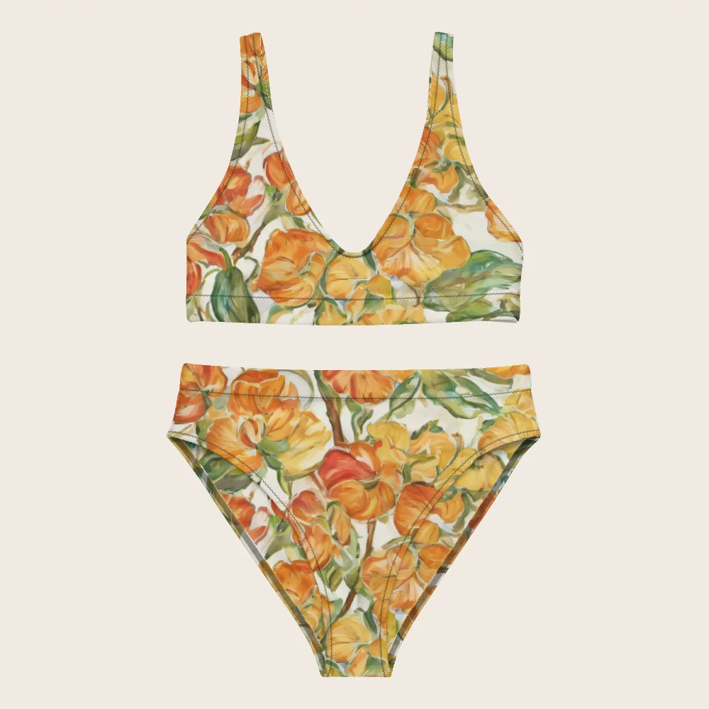High-Waisted Bikini on model
