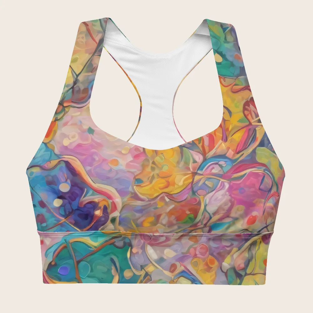 Longline Sports Bra on model