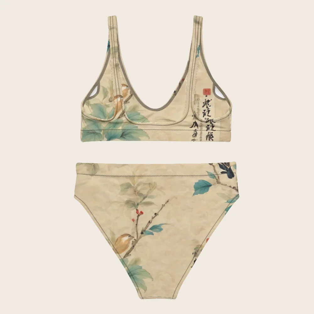 High-Waisted Bikini on model