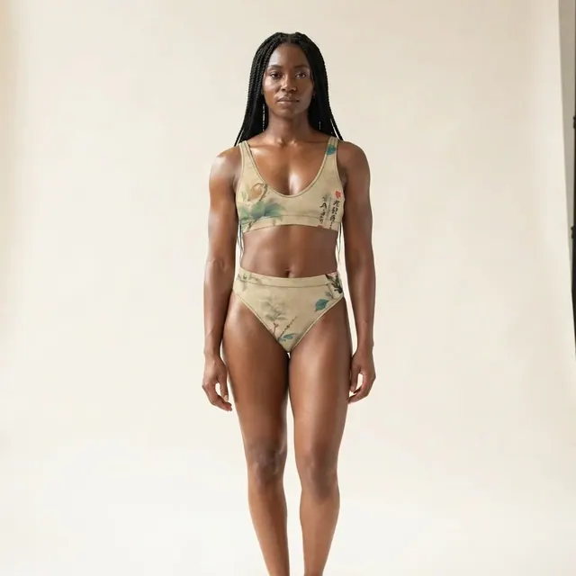 High-Waisted Bikini, one-of-one design 3A57F955