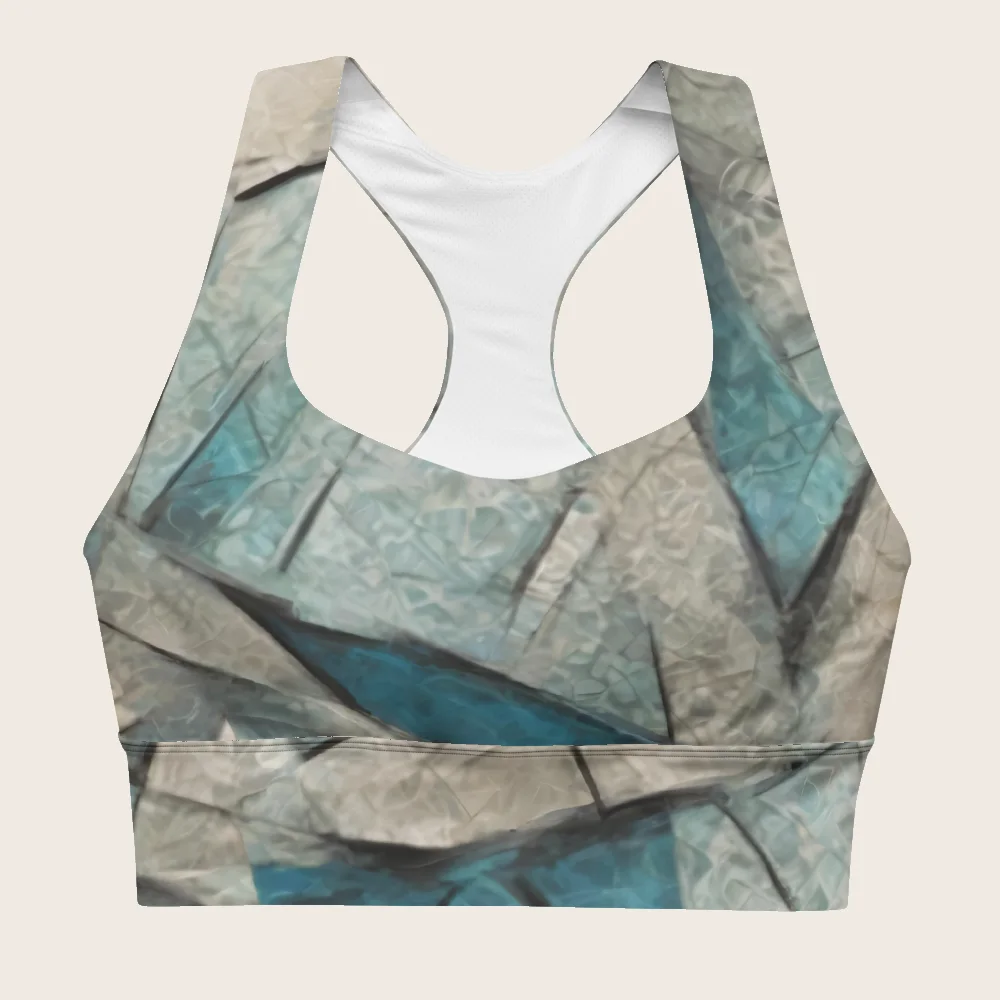 Longline Sports Bra on model