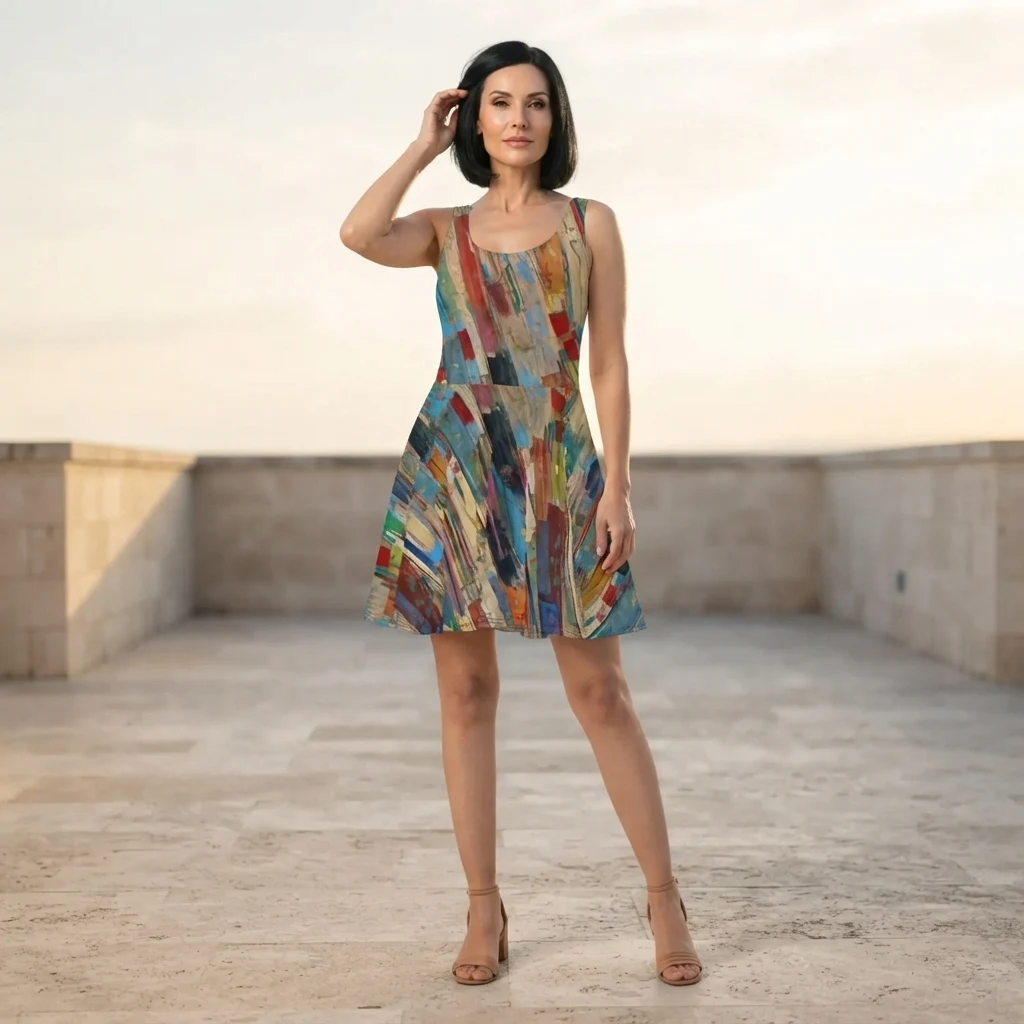 Skater Dress on model
