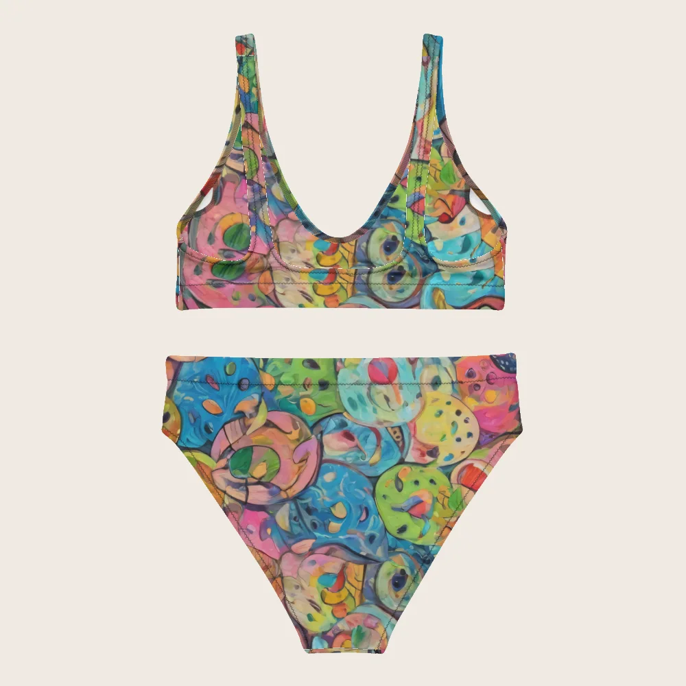 High-Waisted Bikini on model