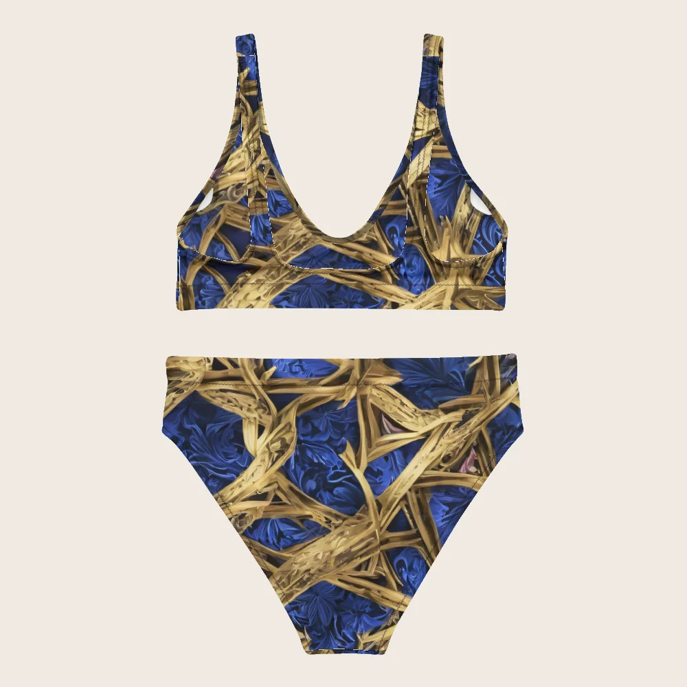 High-Waisted Bikini on model