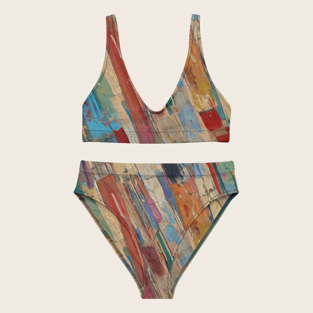 High-Waisted Bikini on model