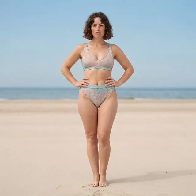 High-Waisted Bikini, one-of-one design 1B097FBE