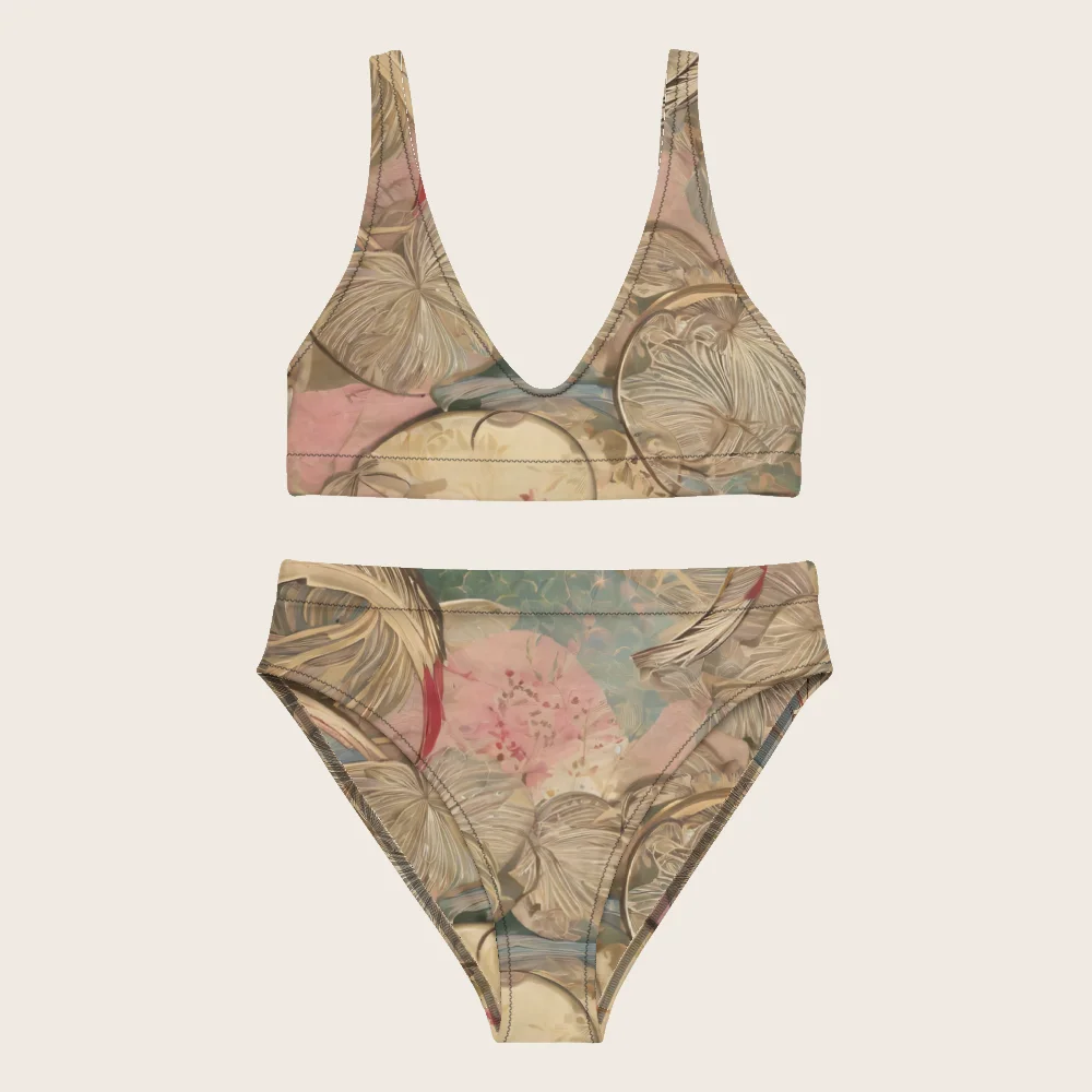 High-Waisted Bikini on model