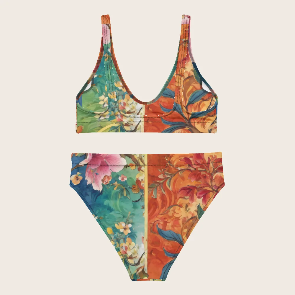 High-Waisted Bikini on model