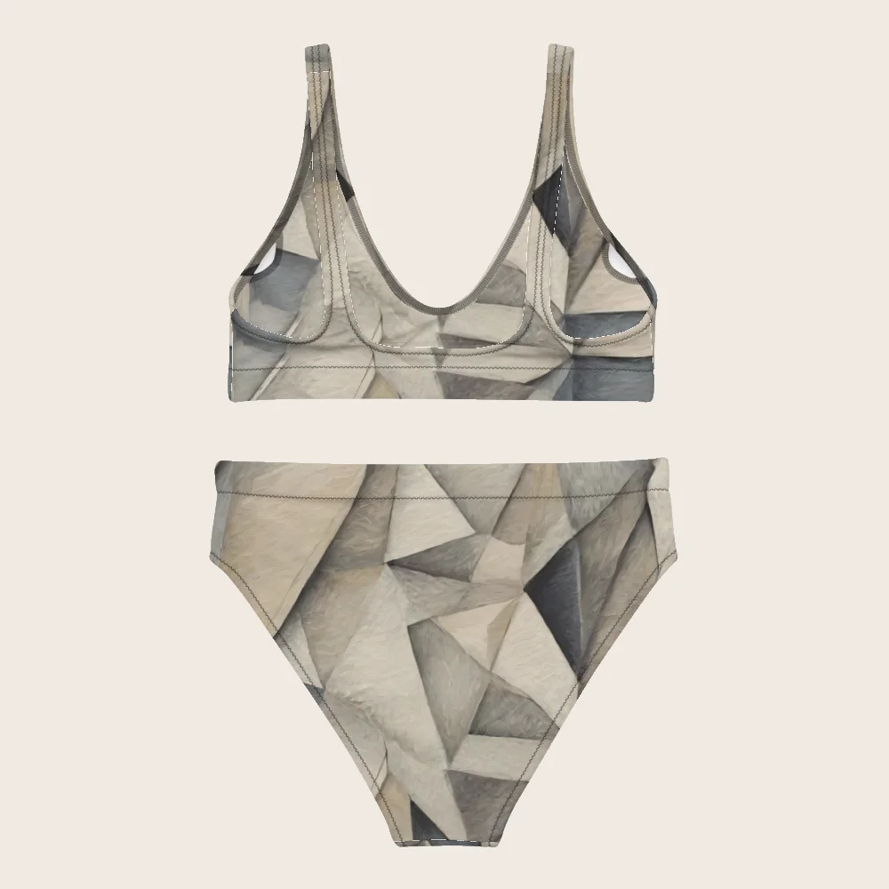 High-Waisted Bikini on model