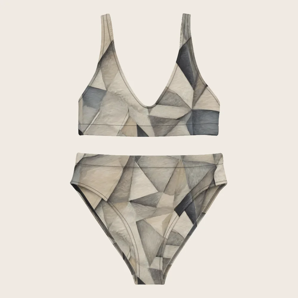 High-Waisted Bikini on model
