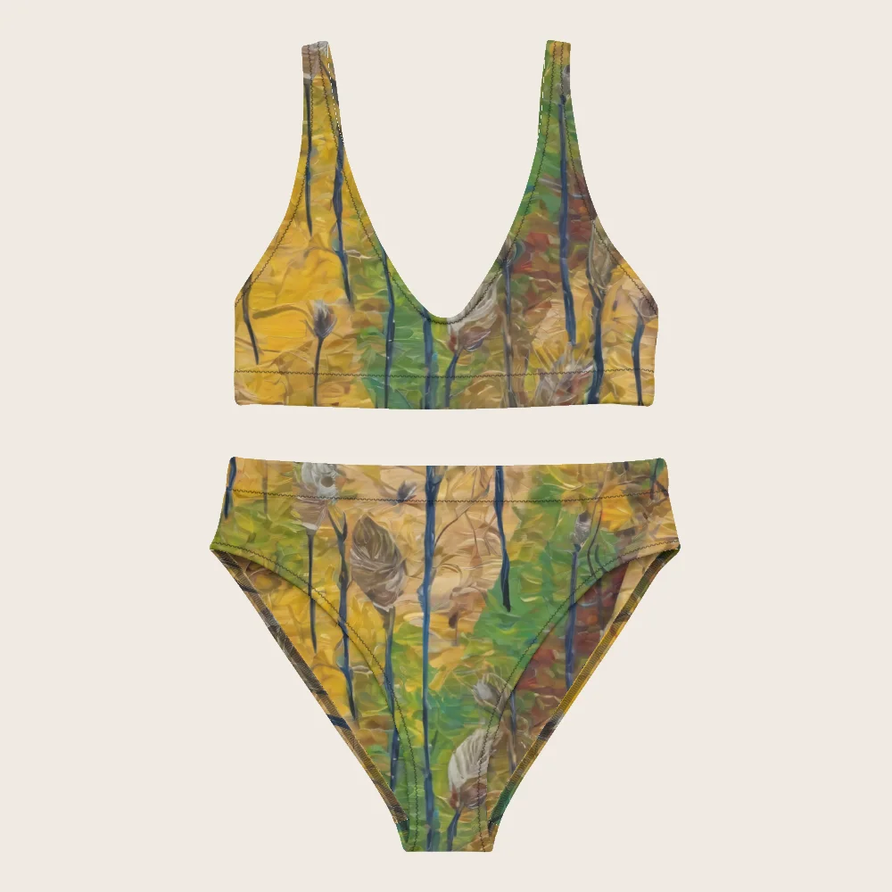 High-Waisted Bikini on model